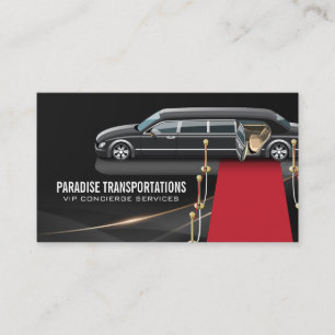 Carte De Visite Services de Limousine   Concierge   VIP