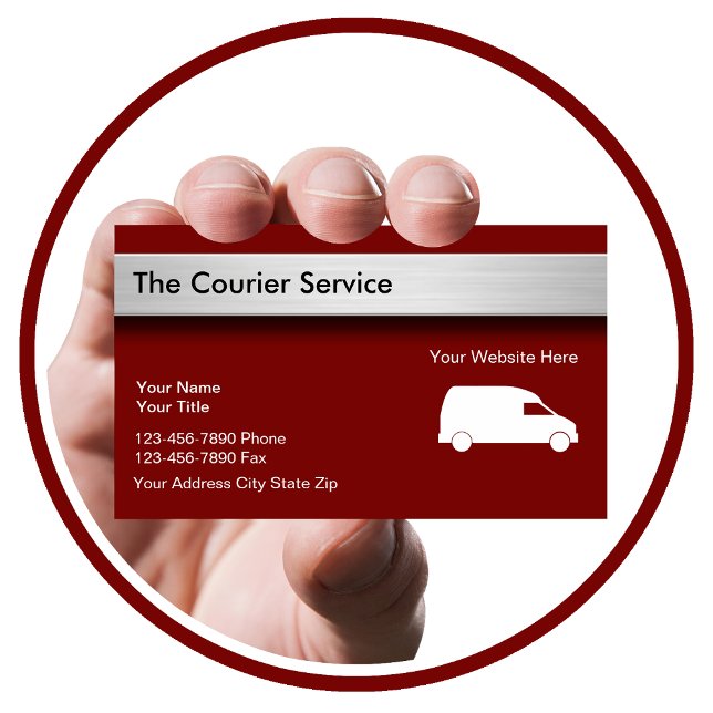 Carte De Visite Services de livraison de colis par coursier (Créateur téléchargé)