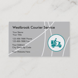 Carte De Visite Services de livraison de courrier moderne