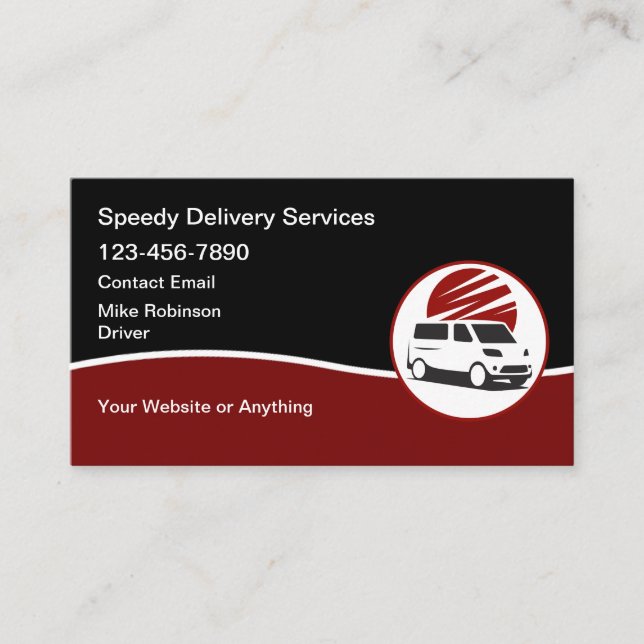 Carte De Visite Services de livraison locale rapide (Devant)