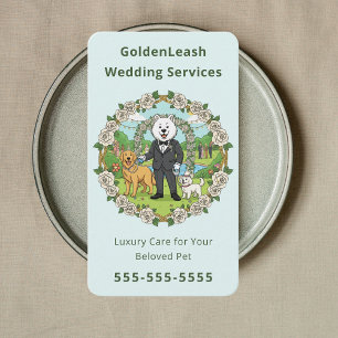 Carte De Visite services de luxe pour animaux de compagnie lors de