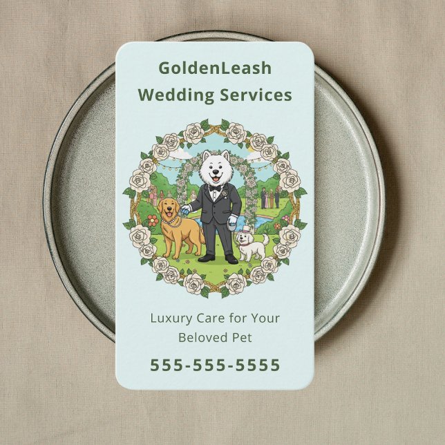 Carte De Visite services de luxe pour animaux de compagnie lors de (Créateur téléchargé)