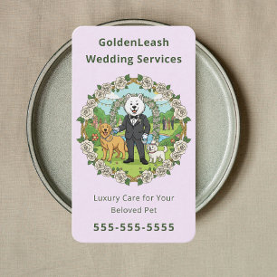 Carte De Visite services de luxe pour animaux de compagnie lors de