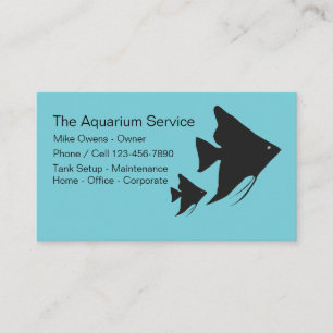 Carte De Visite Services de maintenance d'aquarium