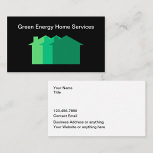 Carte De Visite Services de maison à énergie verte