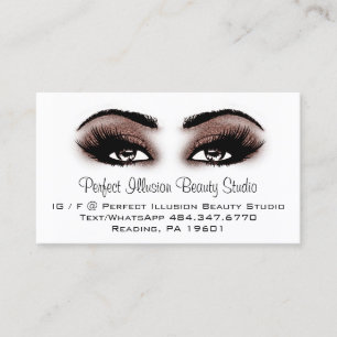 Carte De Visite Services de maquillage de beauté parfaits