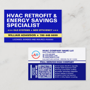 Carte De Visite Services de modernisation CVC et d'efficacité éner