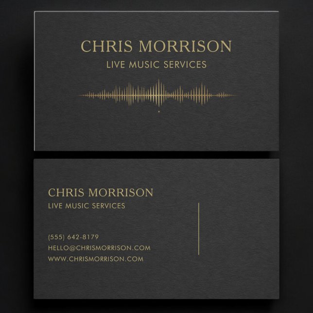 Carte De Visite Services de musique en direct (Créateur téléchargé)
