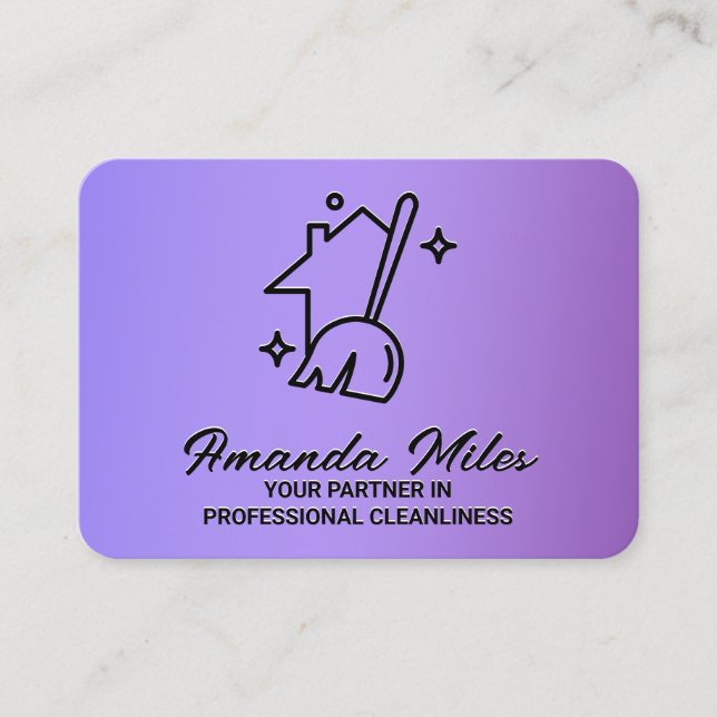Carte De Visite Services de nettoyage ✨ (Devant)