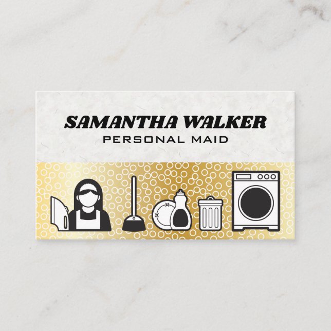 Carte De Visite Services de nettoyage | Bulles (Devant)