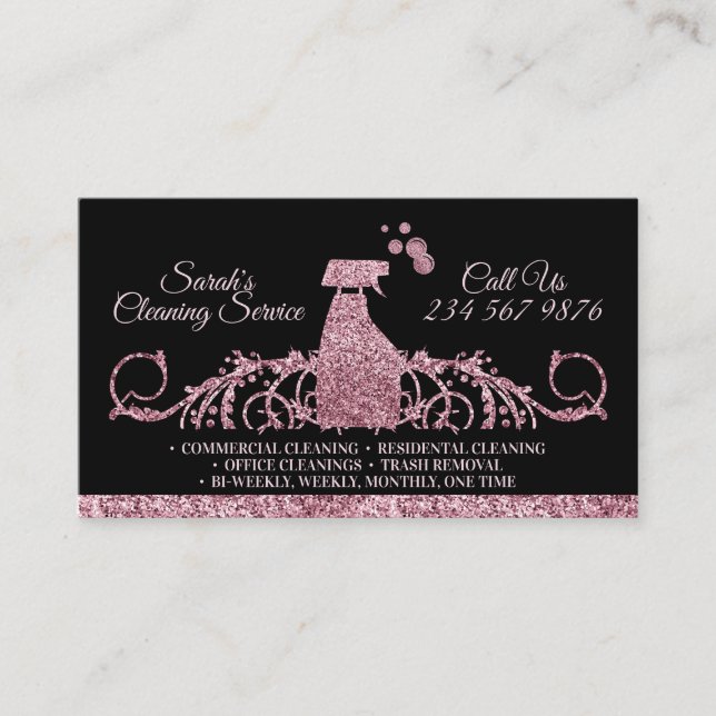 Carte De Visite Services de nettoyage Classy Maid (Devant)