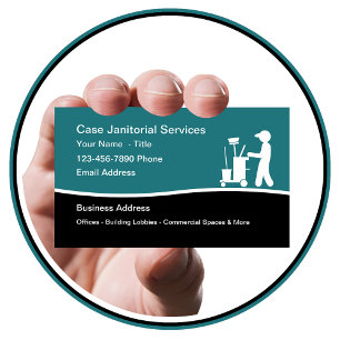 Carte De Visite Services de nettoyage commercial de bureaux