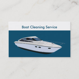 Carte De Visite Services de nettoyage de bateaux