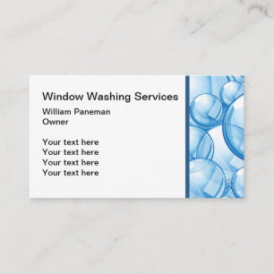 Carte De Visite Services de nettoyage de fenêtres