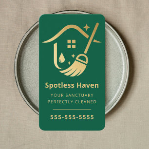 Carte De Visite Services de nettoyage de maison de luxe Entretien