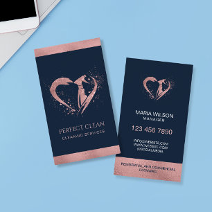 Carte De Visite Services de nettoyage de maison de ménage professi