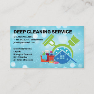 Carte De Visite Services de nettoyage de maison   Femmes de ménage