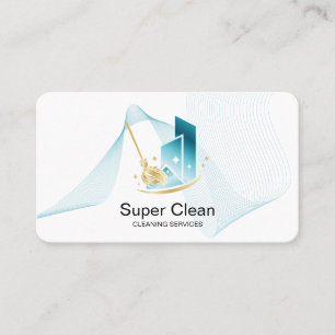 Carte De Visite Services de nettoyage de maison professionnels mod
