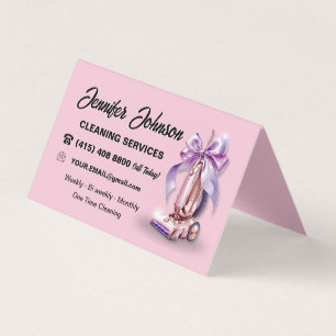 Carte De Visite Services De Nettoyage De Maison Vacuum