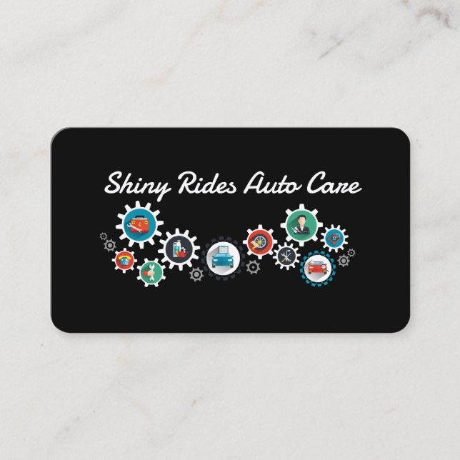 Carte De Visite Services de nettoyage et de detailing Auto Wash |  (Devant)