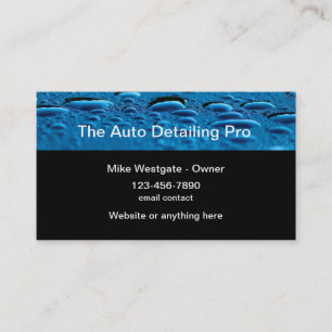 Carte De Visite Services de nettoyage et de detailing automobile
