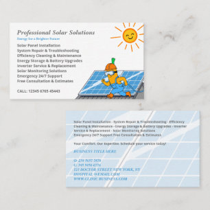 Carte De Visite Services de nettoyage et de maintenance de panneau