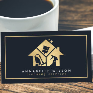 Carte De Visite Services de nettoyage Gold House