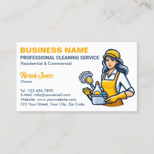 Carte De Visite Services de nettoyage Ménage