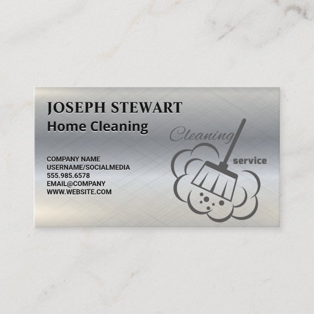 Carte De Visite Services de nettoyage | Nettoyeurs à domicile (Devant)