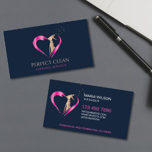 Carte De Visite Services de nettoyage professionnel de maison