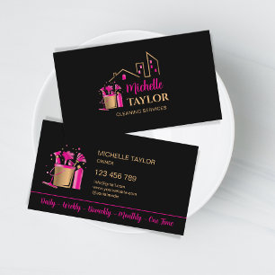 Carte De Visite Services de nettoyage professionnels de maison et