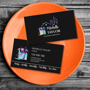 Carte De Visite Services de nettoyage professionnels de maisons et