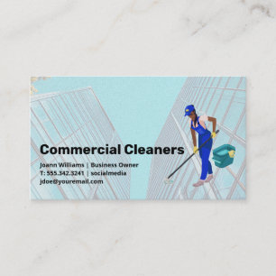 Carte De Visite Services de nettoyage   Propriétés commerciales