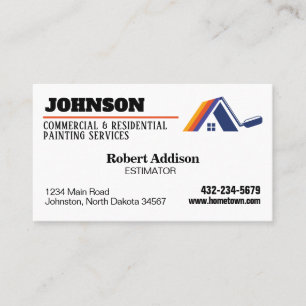 Carte De Visite Services de peinture commerciaux et résidentiels