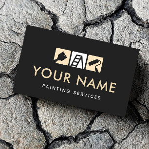 Carte De Visite Services de peinture de maison moderne Échelle de 