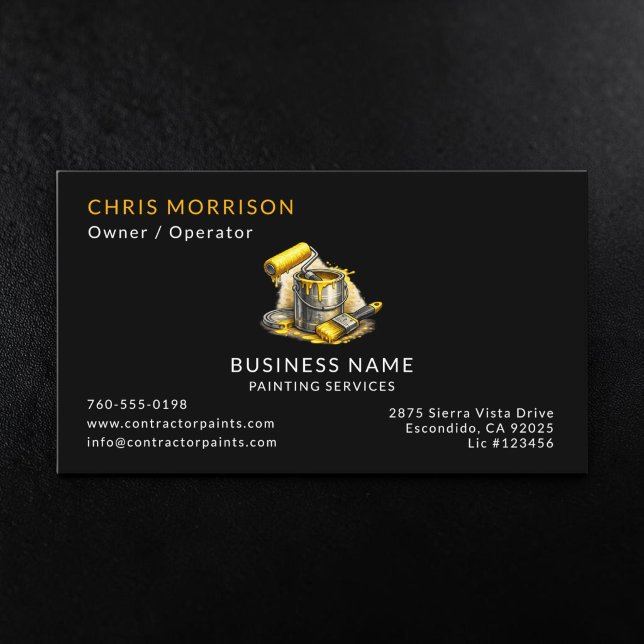 Carte De Visite Services de peinture de peintre  (Créateur téléchargé)