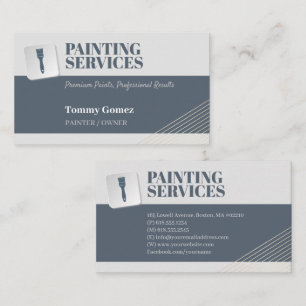 Carte De Visite Services de peinture   Paint Rollers