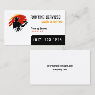 Carte De Visite Services de peinture   Peintres
