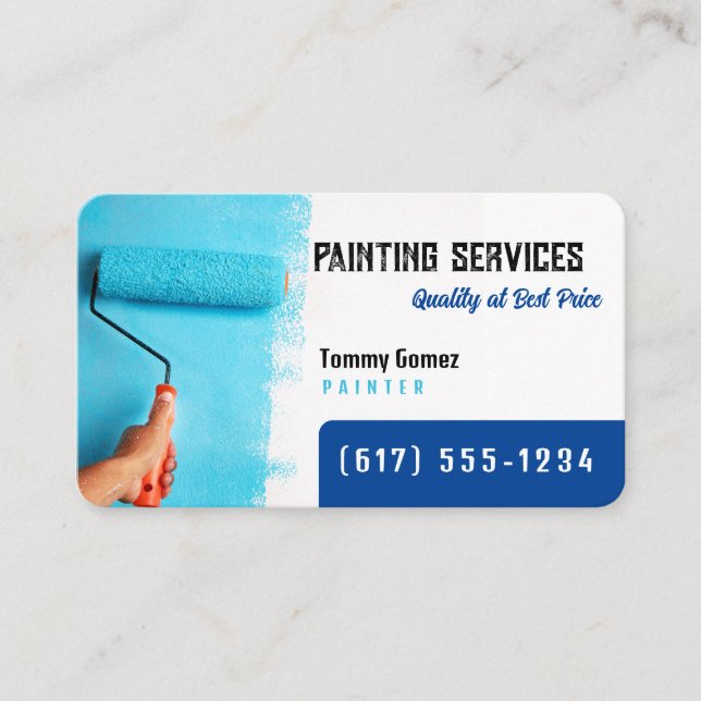 Carte De Visite Services de peinture | Peintres (Devant)