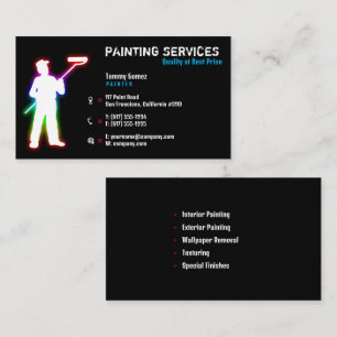 Carte De Visite Services de peinture   Peintres