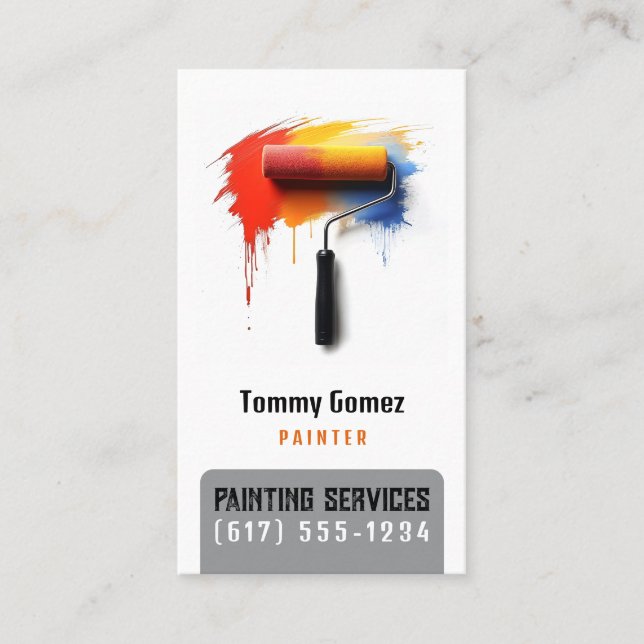 Carte De Visite Services de peinture | Peintres (Devant)