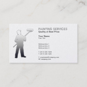 Carte De Visite Services de peinture   Peintres élégants