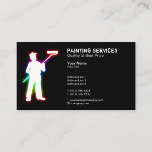 Carte De Visite Services de peinture   Peintres Noirs