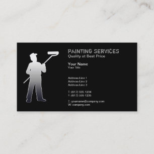 Carte De Visite Services de peinture   Peintres Noirs