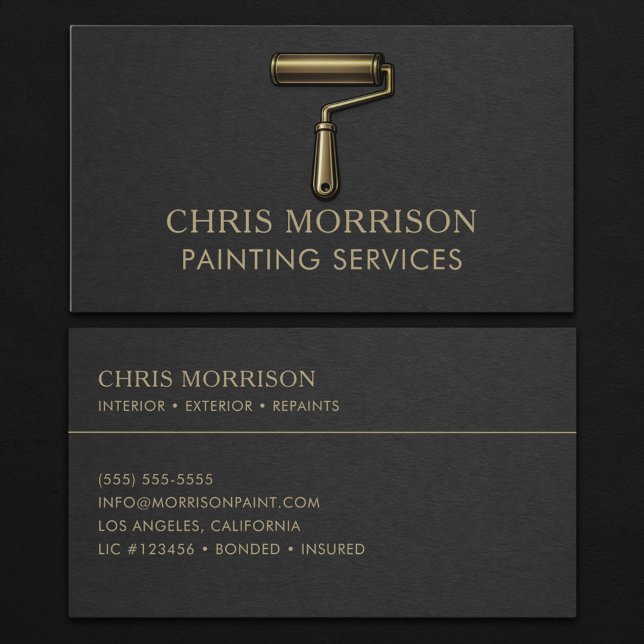 Carte De Visite Services de peinture Professionnel (Créateur téléchargé)