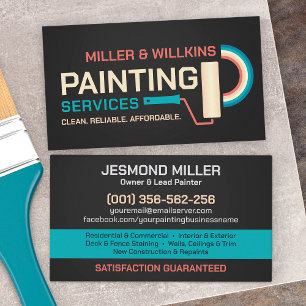 Carte De Visite Services de peinture professionnelle - Bus pour pe