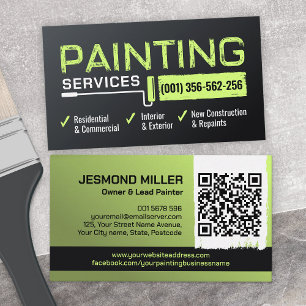 Carte De Visite Services de peinture professionnelle - Peintre de