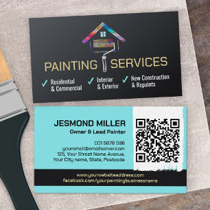 Carte De Visite Services de peinture professionnelle - Peintre de 