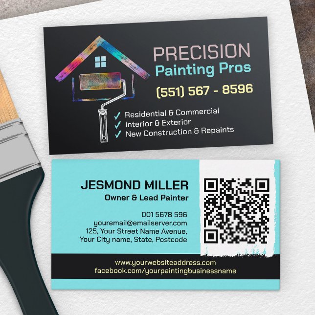 Carte De Visite Services de peinture professionnelle - Peintre de  (Créateur téléchargé)