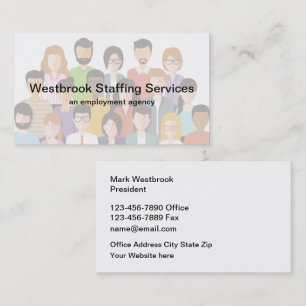 Carte De Visite Services de personnel d'agence de placement